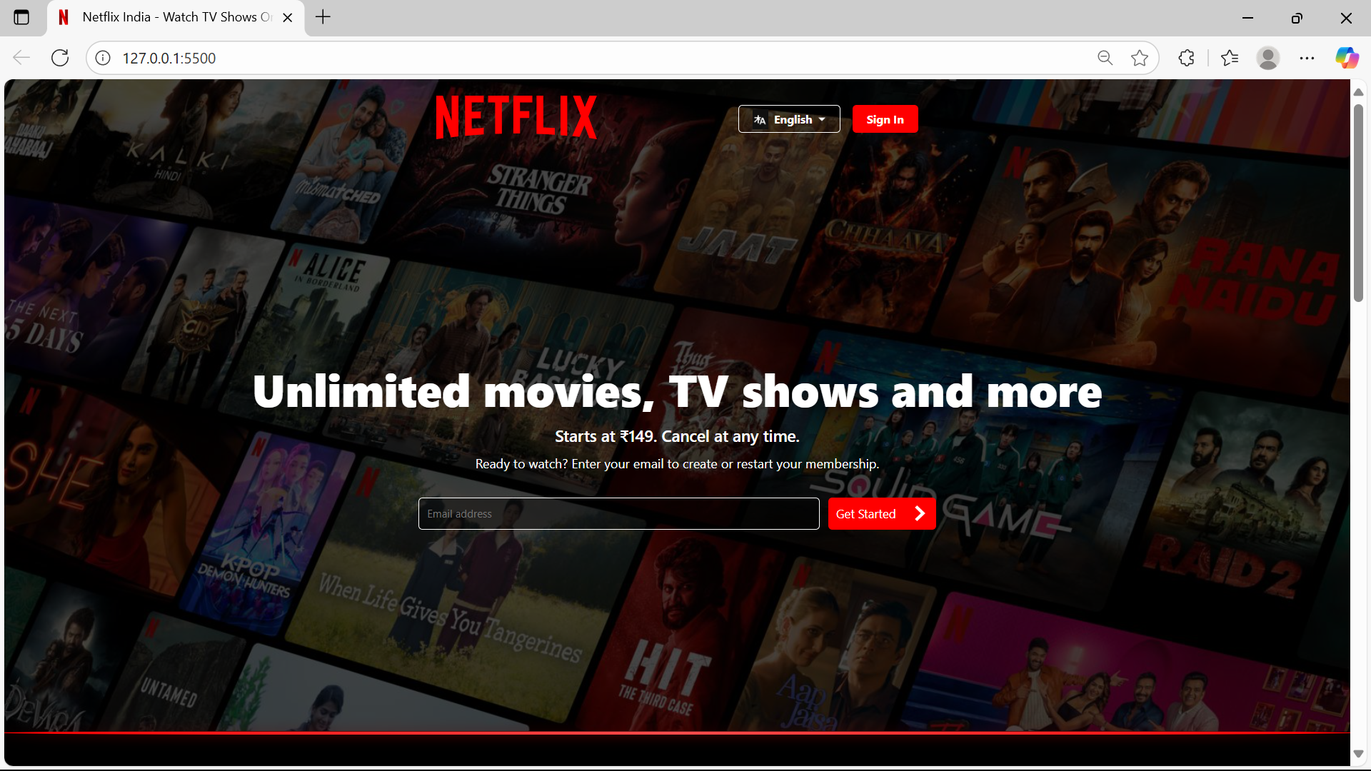 Netflix Clone Website